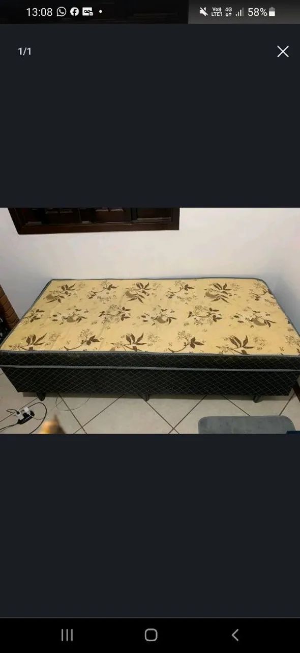 Cama Box solteiro 