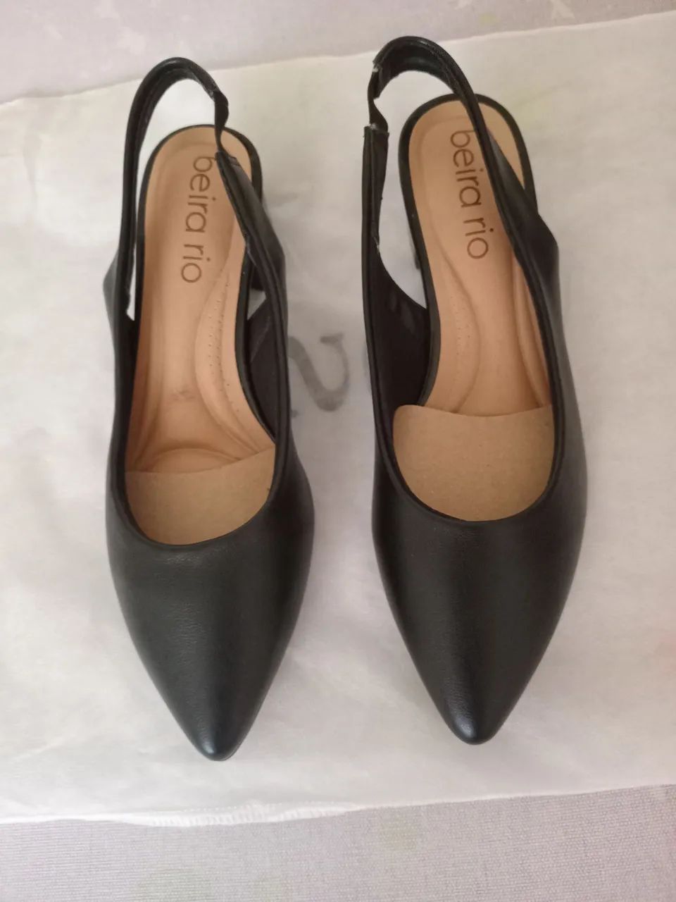 Slingback preto