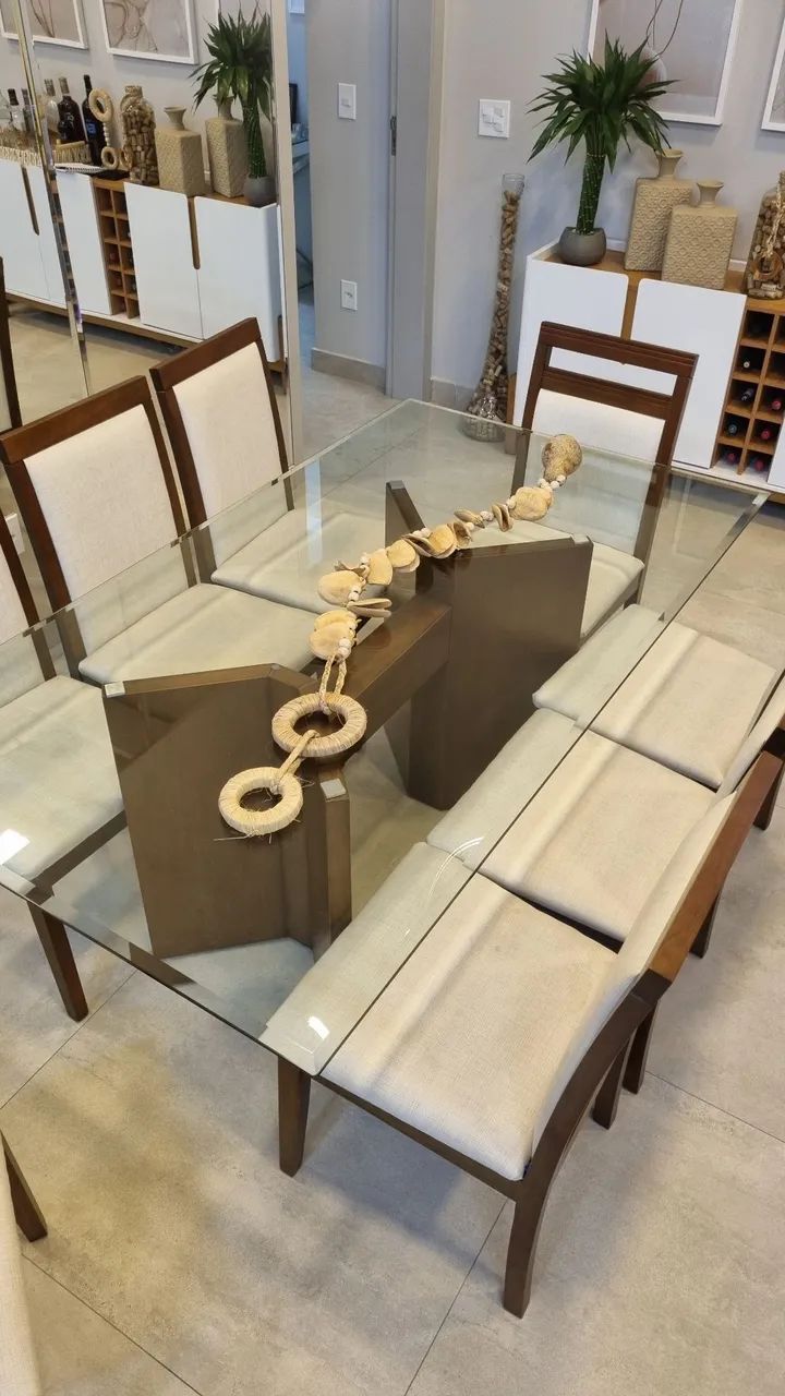 Mesa de Jantar 180x100 cm - 8 cadeiras - Foto 4