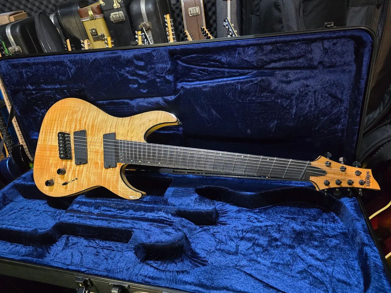 Schecter Research C-7 Ms Sls Elite Multi-scale /ñ Gibson epiphone prs fender ibanez esp