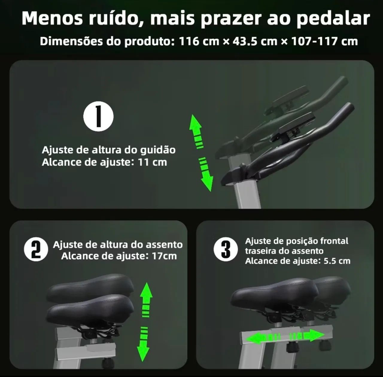 Bicicleta Ergométrica Spinning - Foto 4