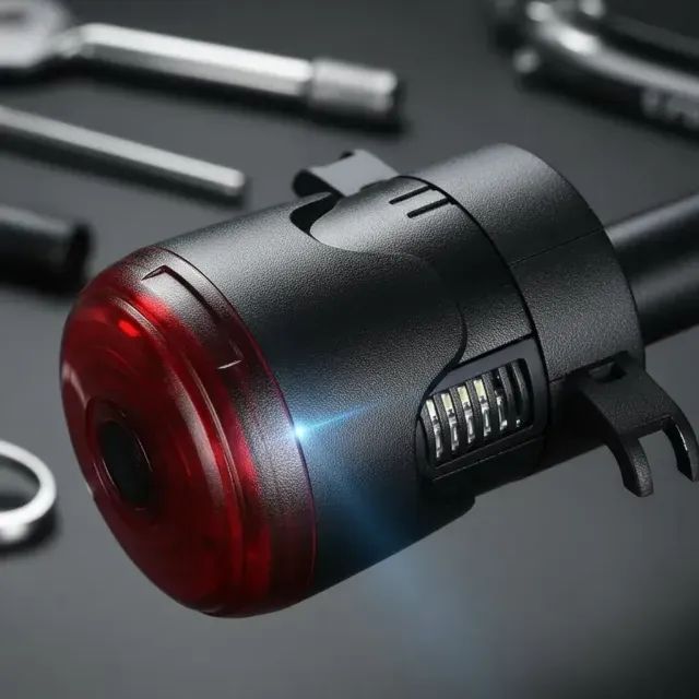 Lanterna Luz Traseira Bike Inteligente C/ Sensor De Freio - Foto 4