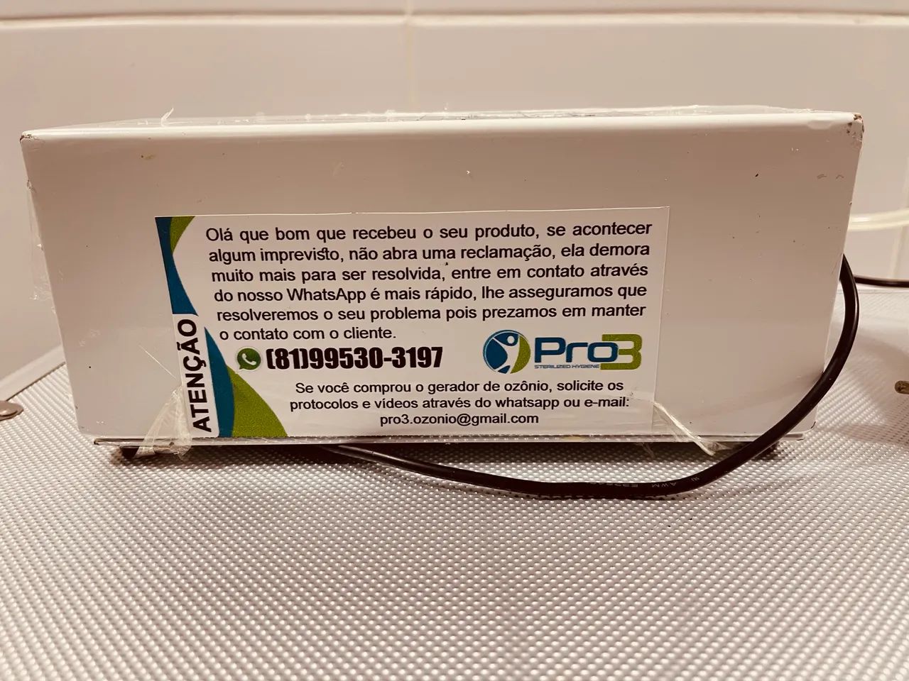 GERADOR E CONVERSOR DE OZÔNIO PRO3 - Foto 3