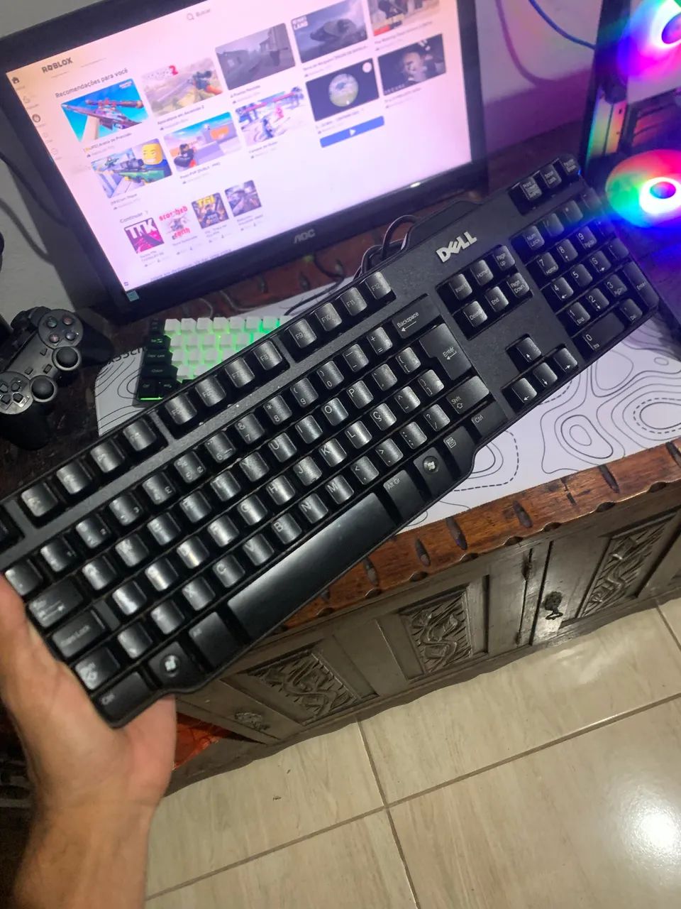 3 teclados e 3 mouses para escritório - Foto 2