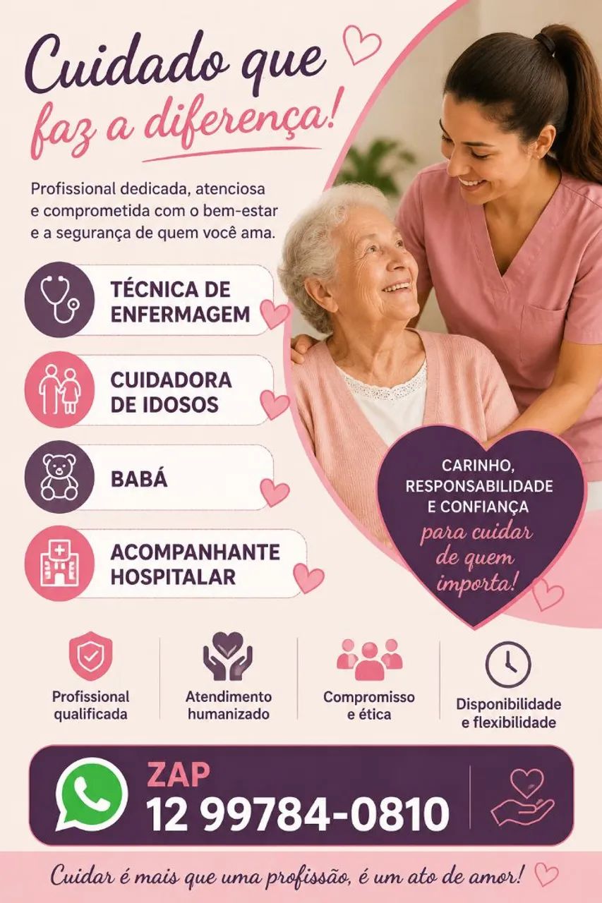 Cuidadora e TEC de enfermagem 