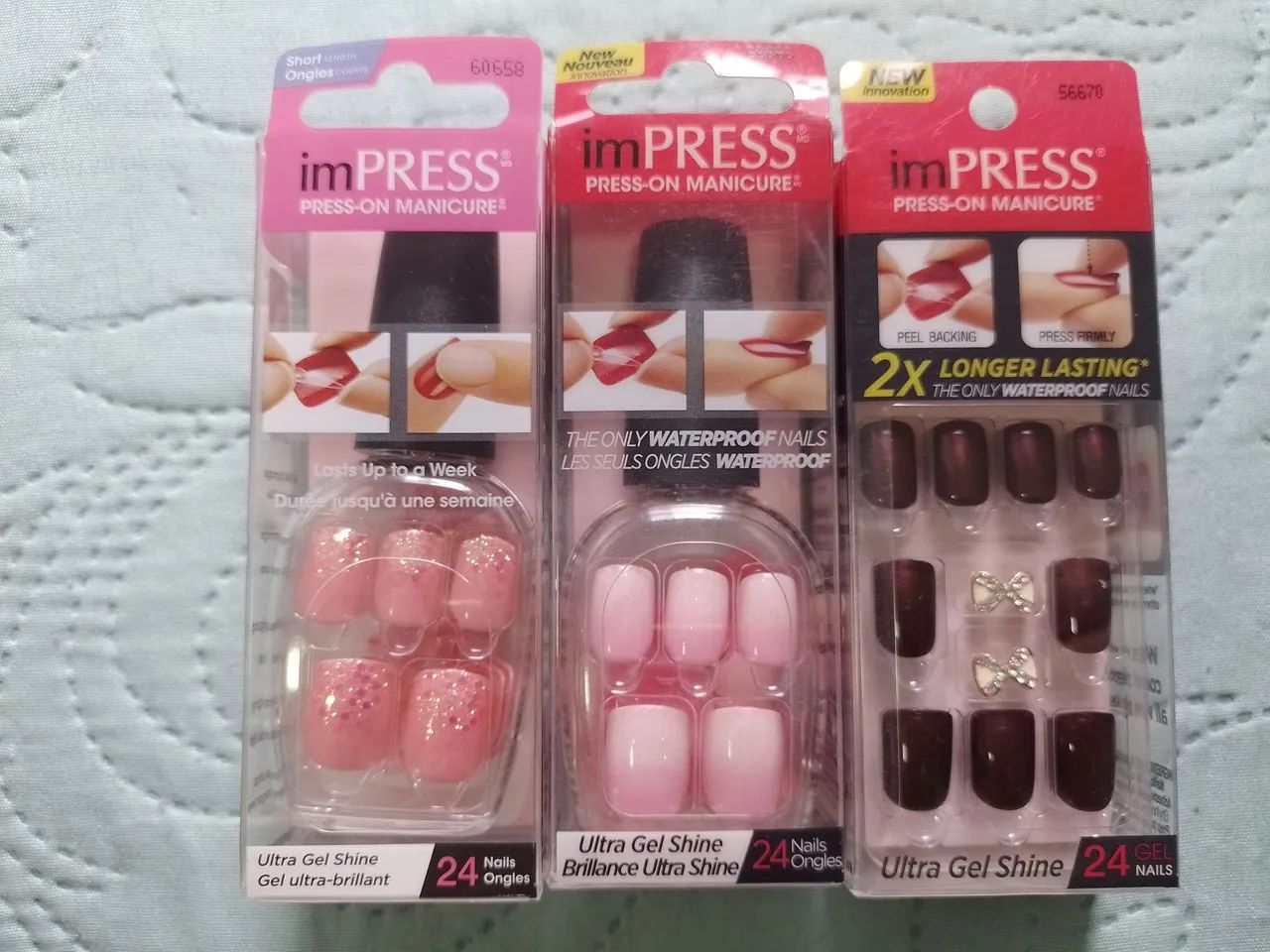 Kit 3 unidades unha gel Impress