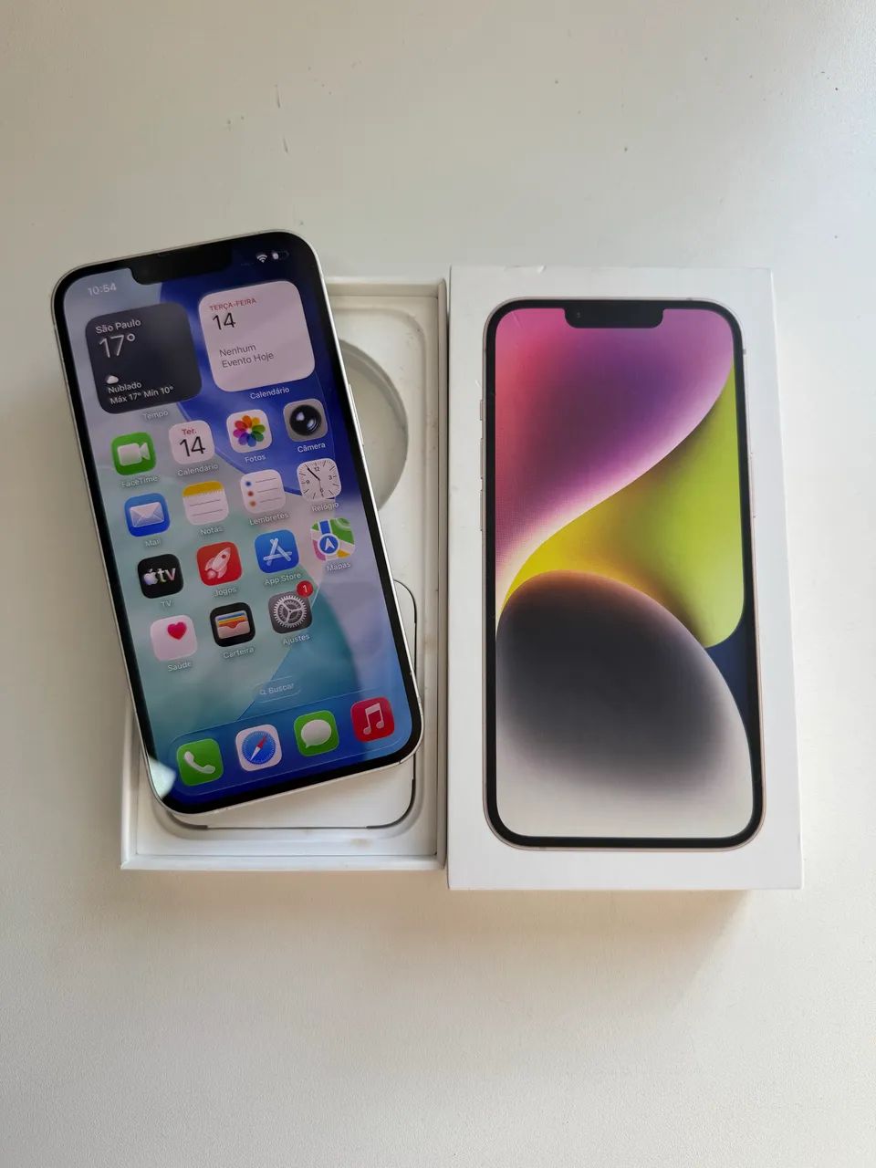 iPhone 14 128GB Branco  - Foto 5