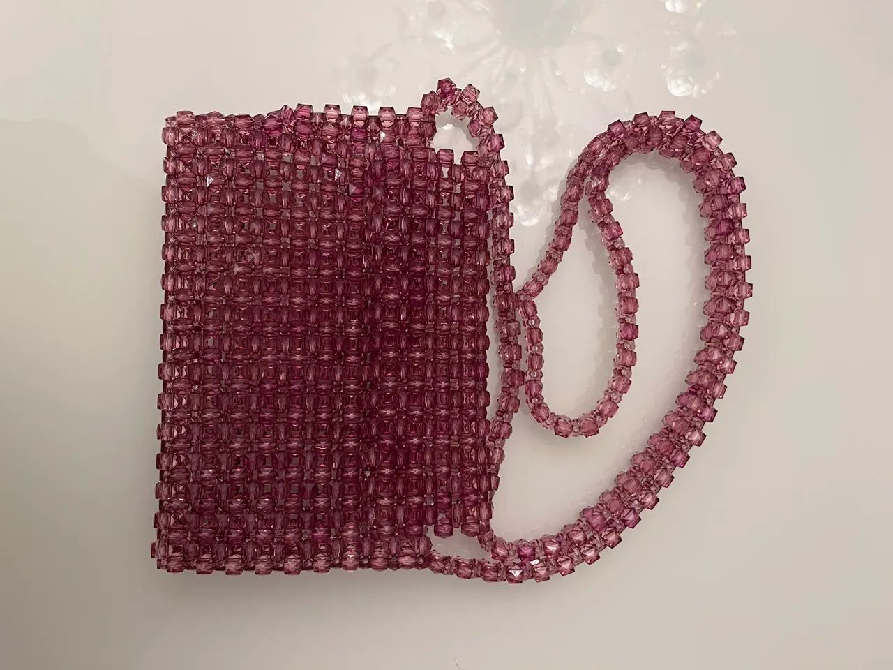 Bolsa miçanga roxa  - Foto 4