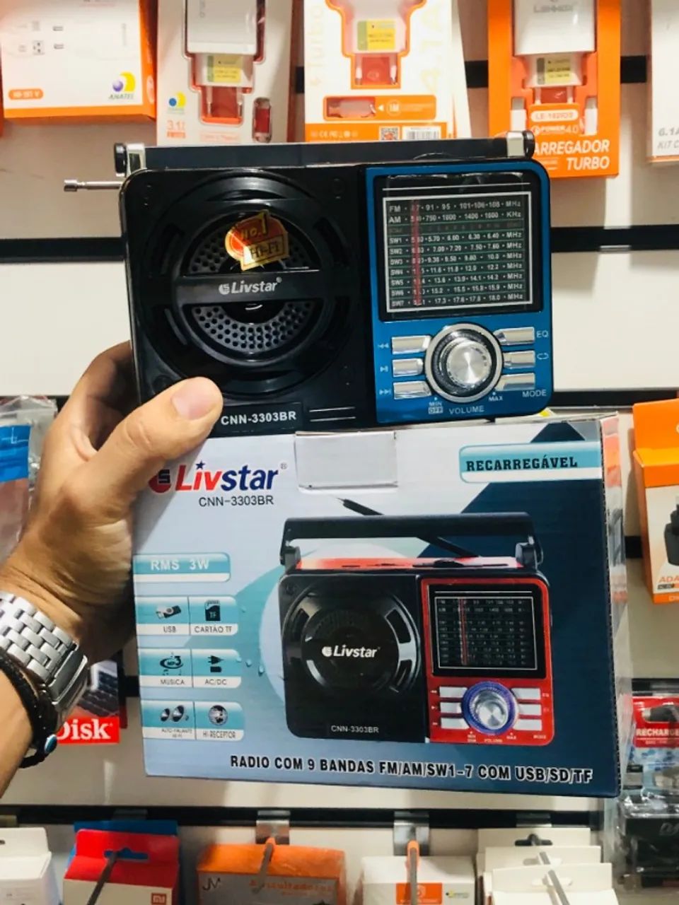 Rádio - AM/FM/ Bluetooth/pendrive/CartãoSD