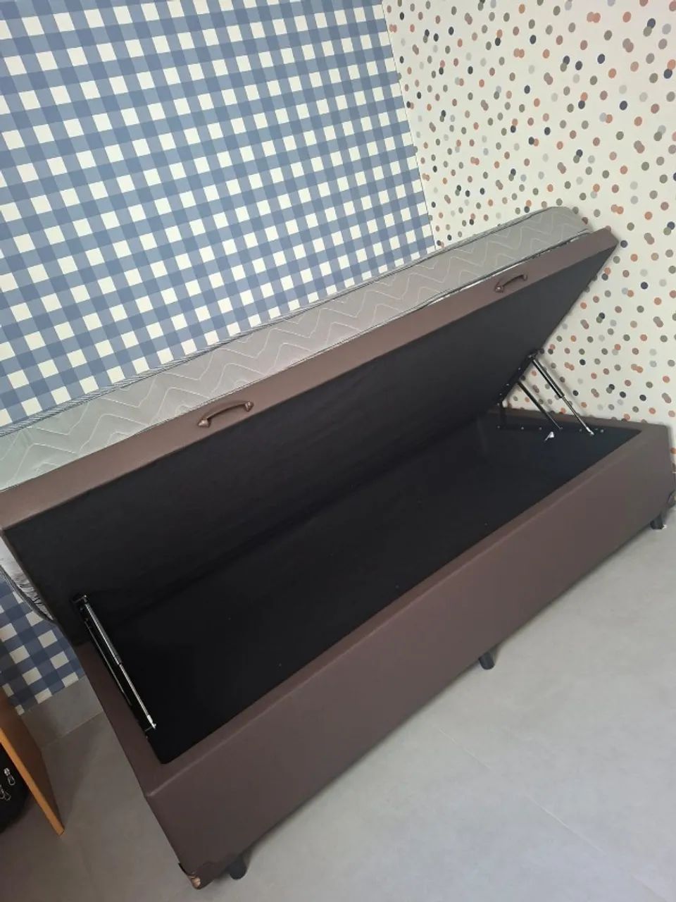 Cama box com colchão NOVA- sem uso - Foto 5