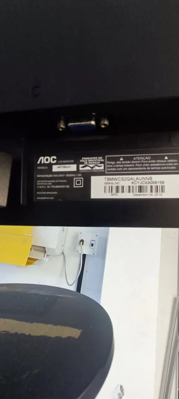 Monitor AOC LED 18,5"  ( vários ) modelo:  E970SWNL - Foto 2