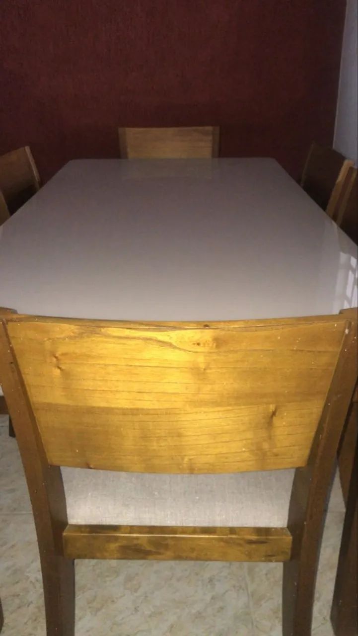 Mesa de cozinha de 6 lugares