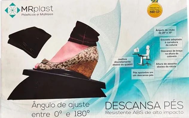 Apoio para os pés - Ergonômico - NR17