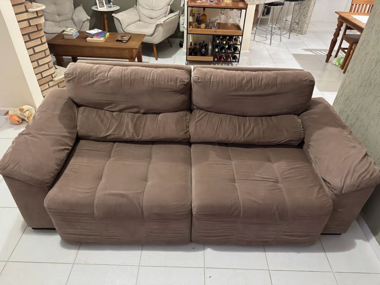 SOFÁ ETNA (USADO) e RACK para TV - Foto 2