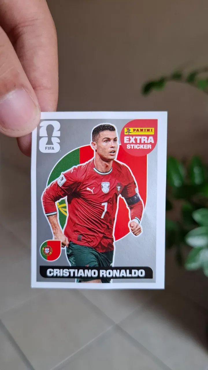 Figurinha legend prata Cristiano Ronaldo