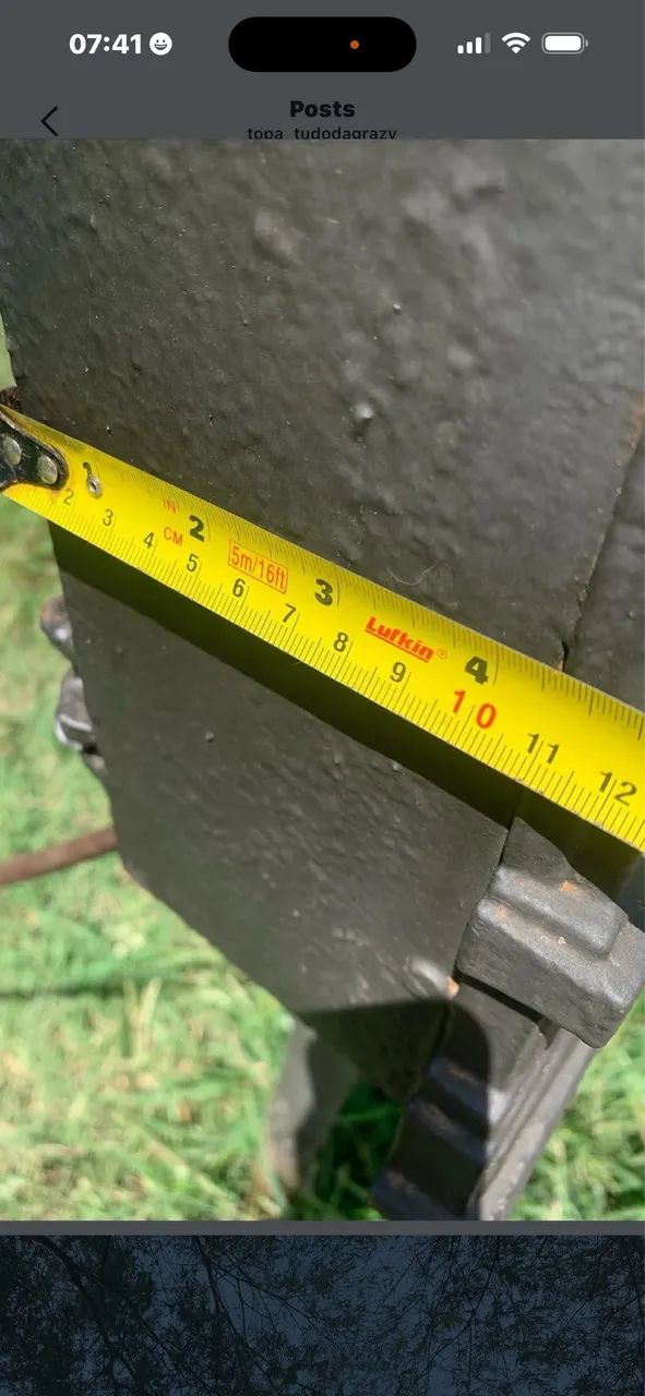 Caixa de correios antiga em ferro fundido  - Foto 5