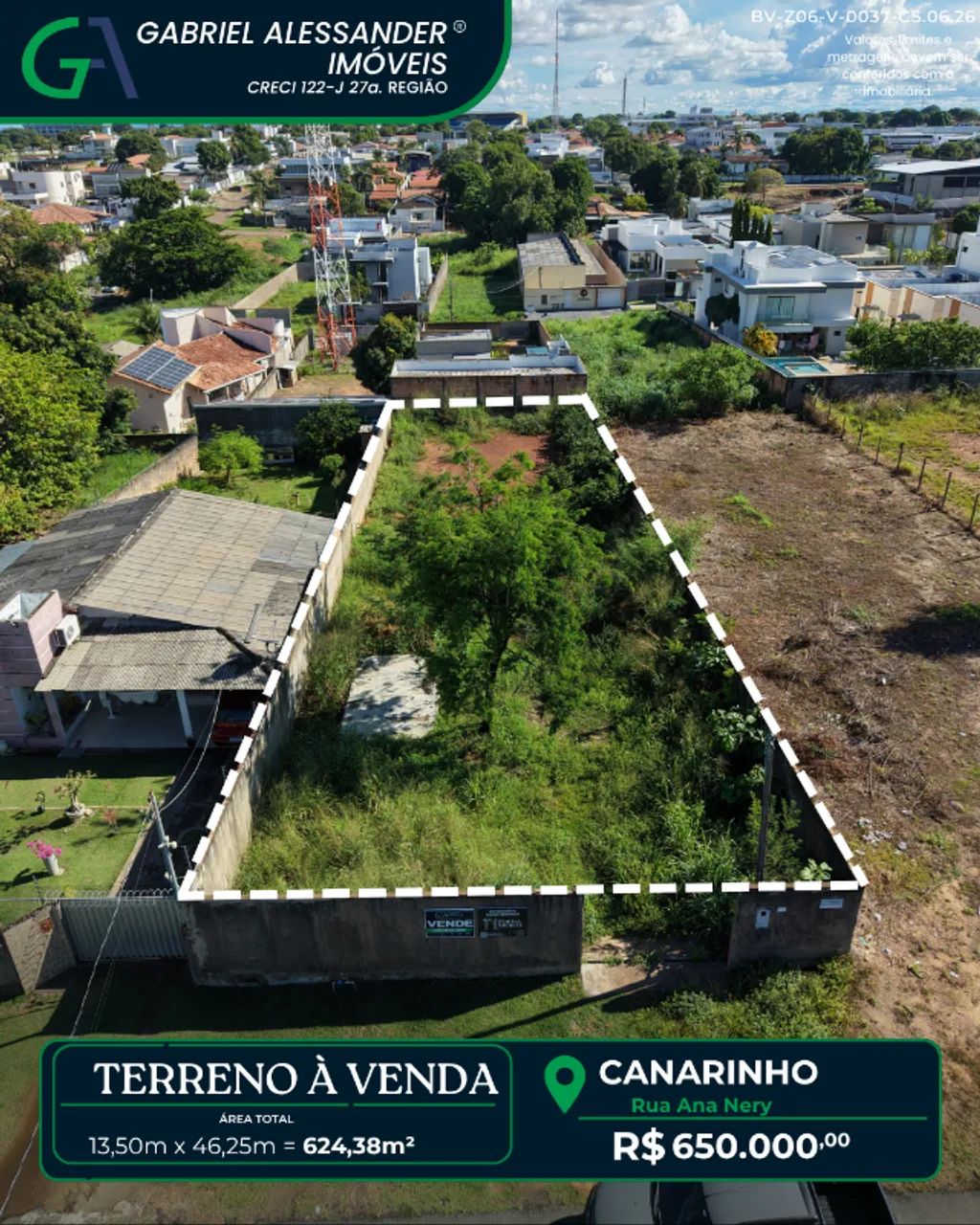 Rua Ana Nery - Bairro Canarinho.