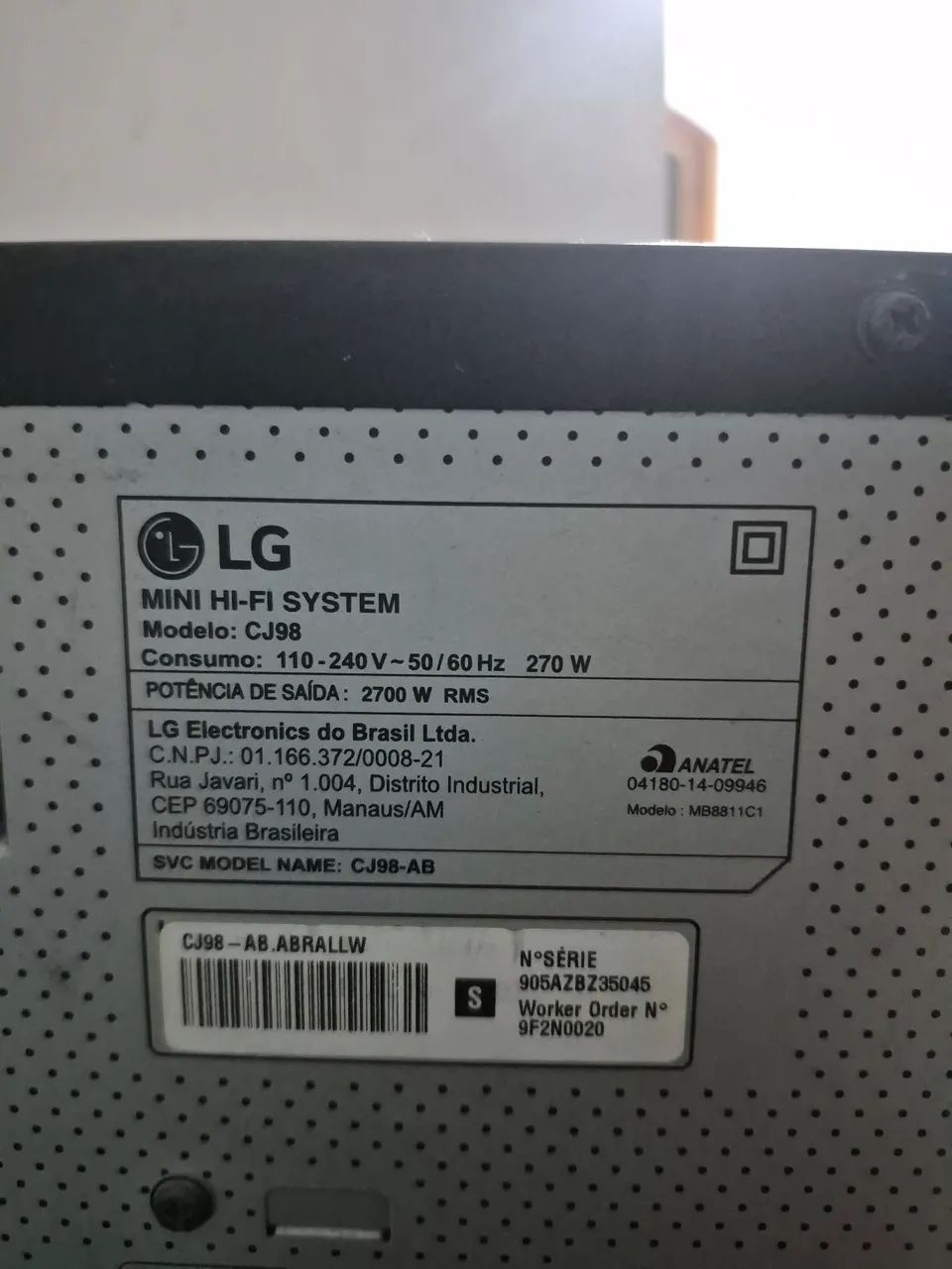 LG XBOOM CJ98 - Foto 4