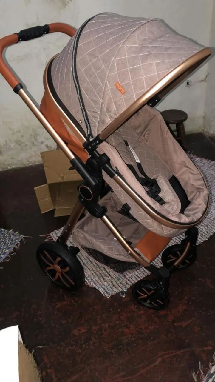 Carrinho de bebê 3 em 1 luxo - Foto 2