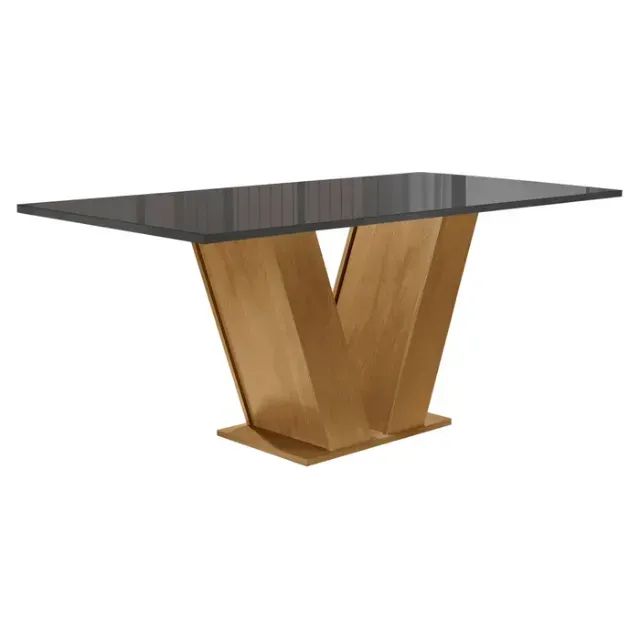 Mesa de Jantar Pequena com 4 Cadeiras Nova Ypê Cinza - Foto 2