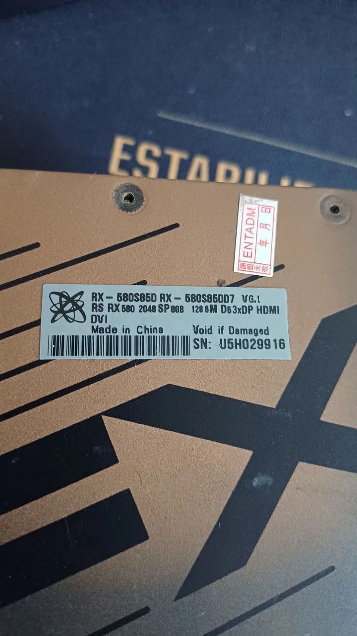Placa de video Rx 580 8gb com defeito  - Foto 4