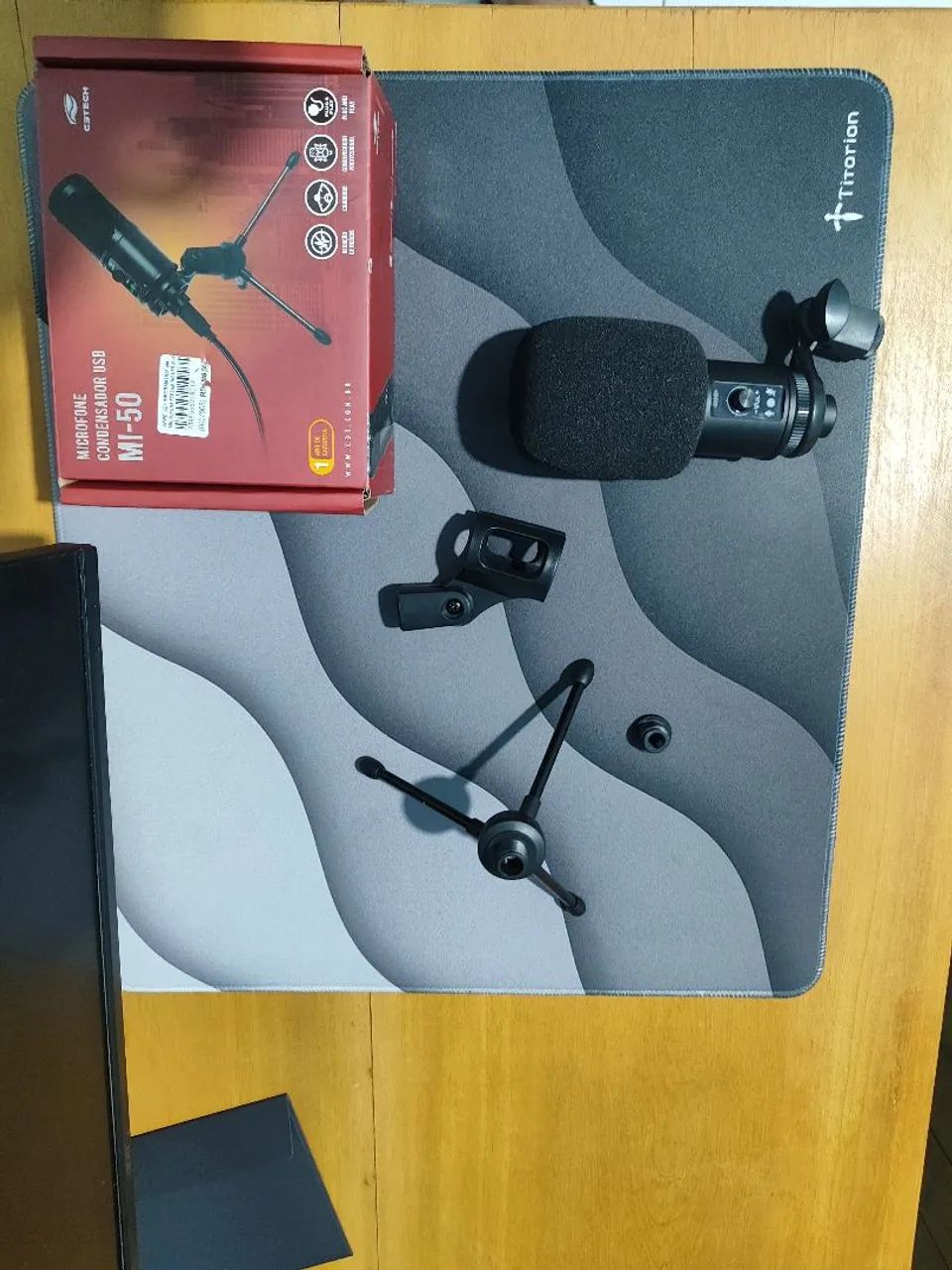 Microfone Gamer condensador C3tech MI-50 muito novo