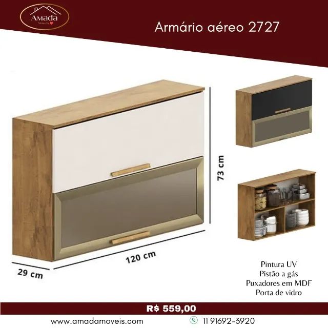 Armário aéreo 2727, a pronta entrega 