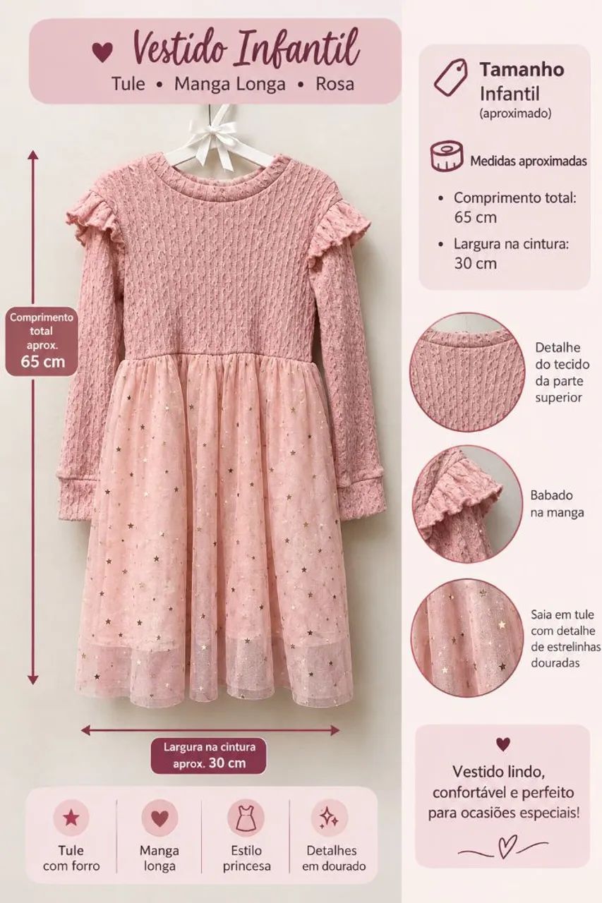 Vestido infantil 