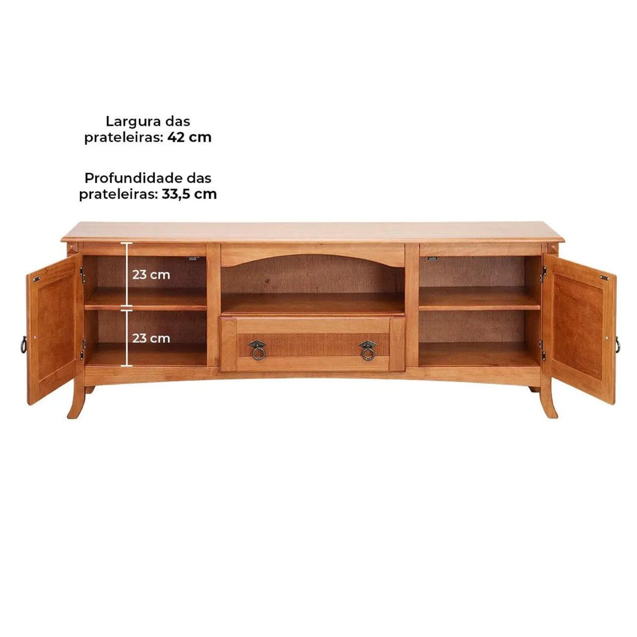 Rack rústico madeira maciça novo - Foto 4