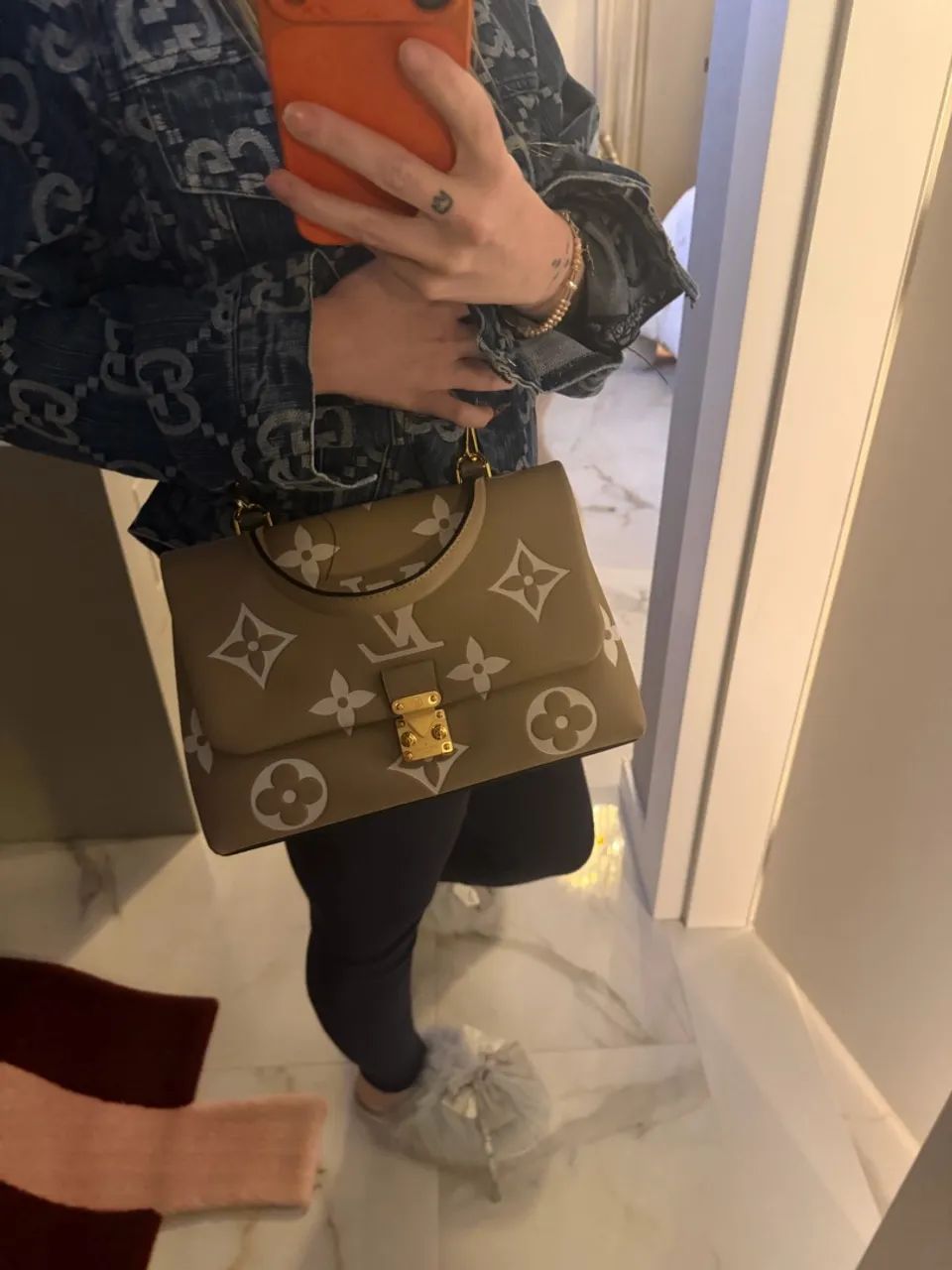 Bolsa LV couro rosa  - Foto 3