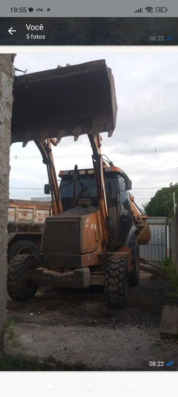 Retroescavadeira case 580m super 