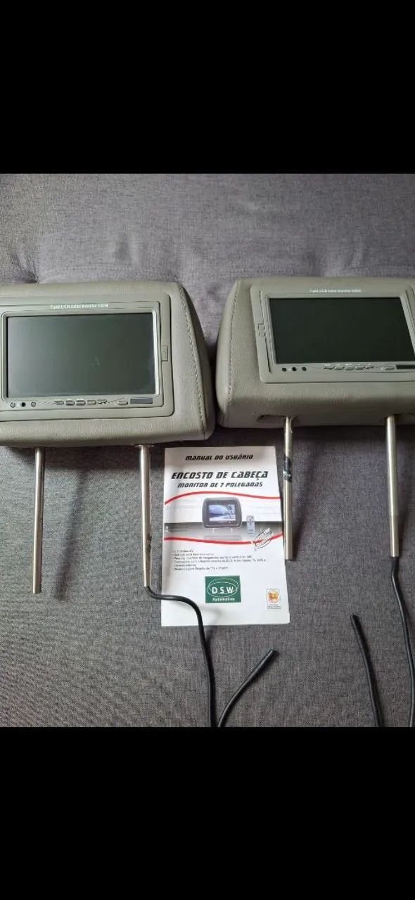 Encostos de Cabeça com Monitores LCD 7 para Honda Civic - Funcionando - Foto 6