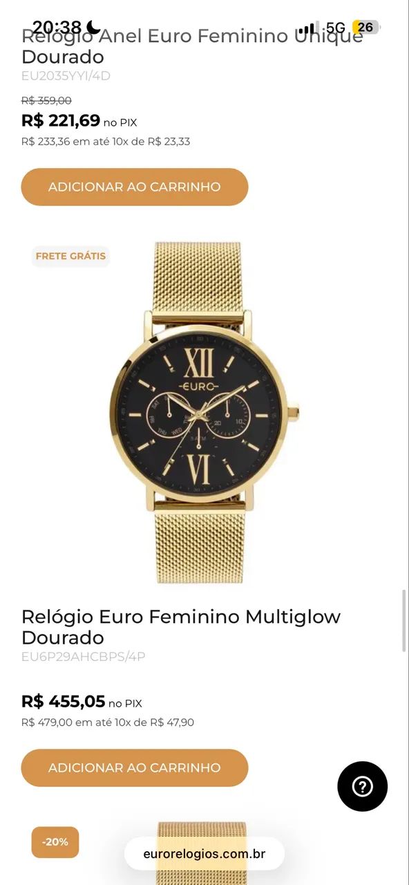 ? Relógio Euro ?