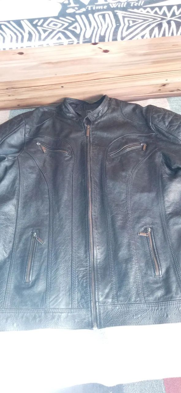 Jaqueta de couro legítimo Igne Bull - Foto 3