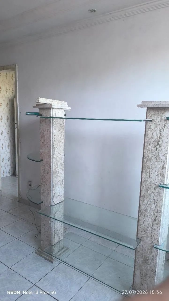 Estante de Mármore e Vidro - Foto 2