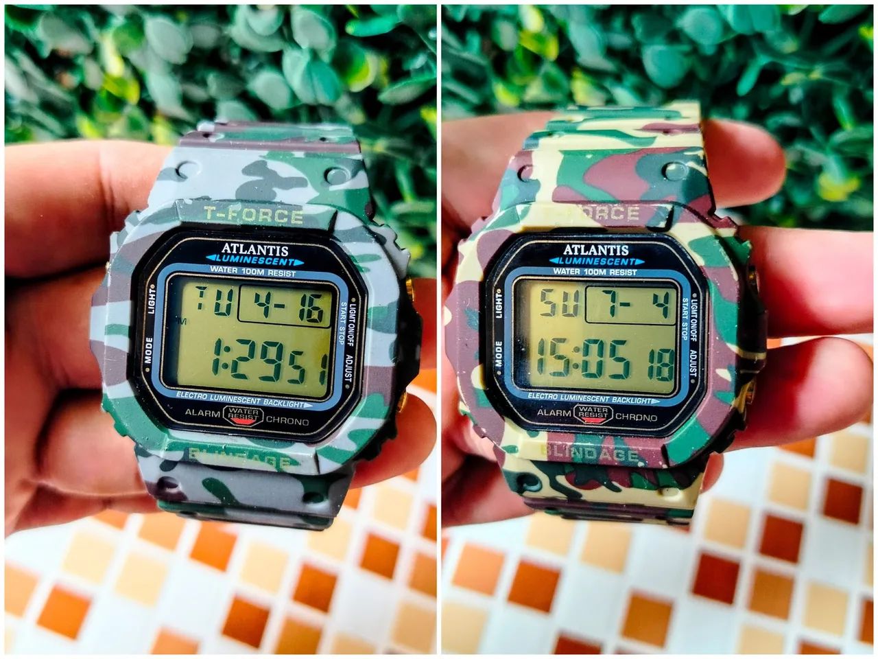 Relógio Masculino Camuflado original atlântis  - Foto 3