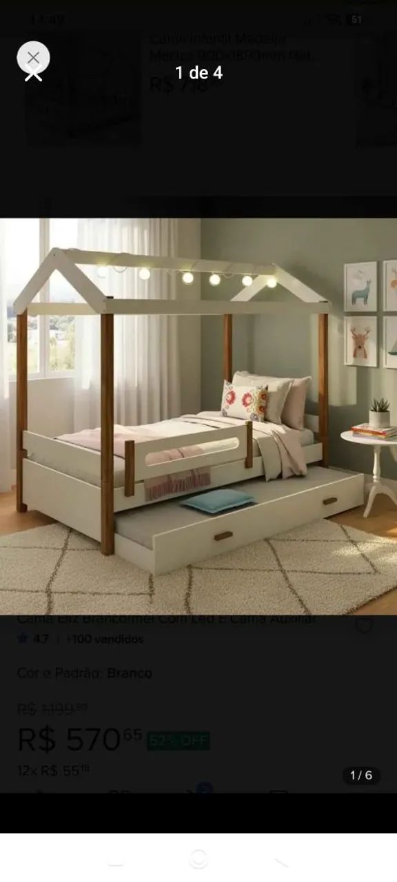 Cama casinha 