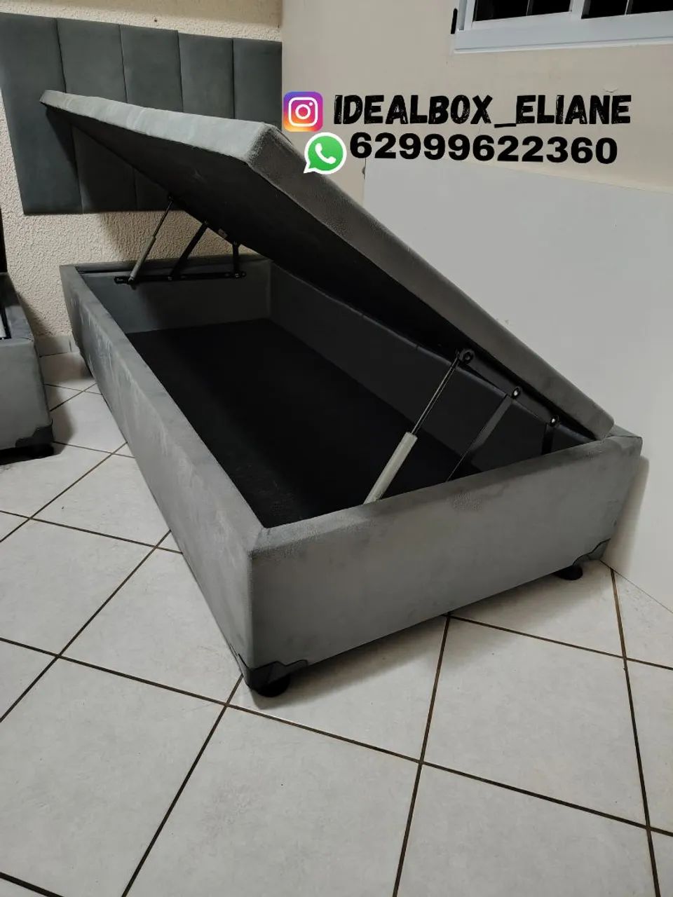 Box baú solteiro 88*188 - Promoção  - Foto 2