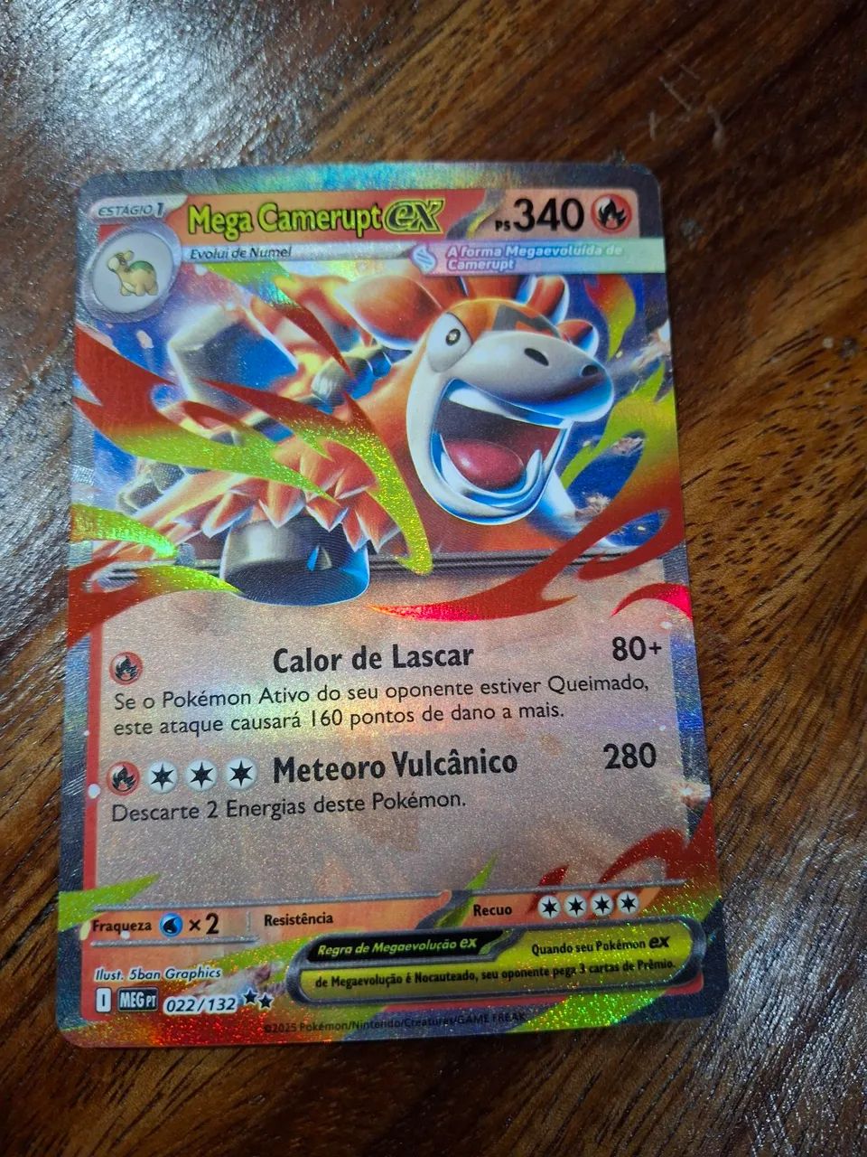 Carta pokemon mega camerupt ex ORIGINAL - Foto 3