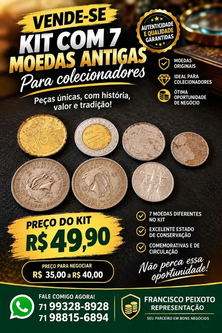 Kit moedas