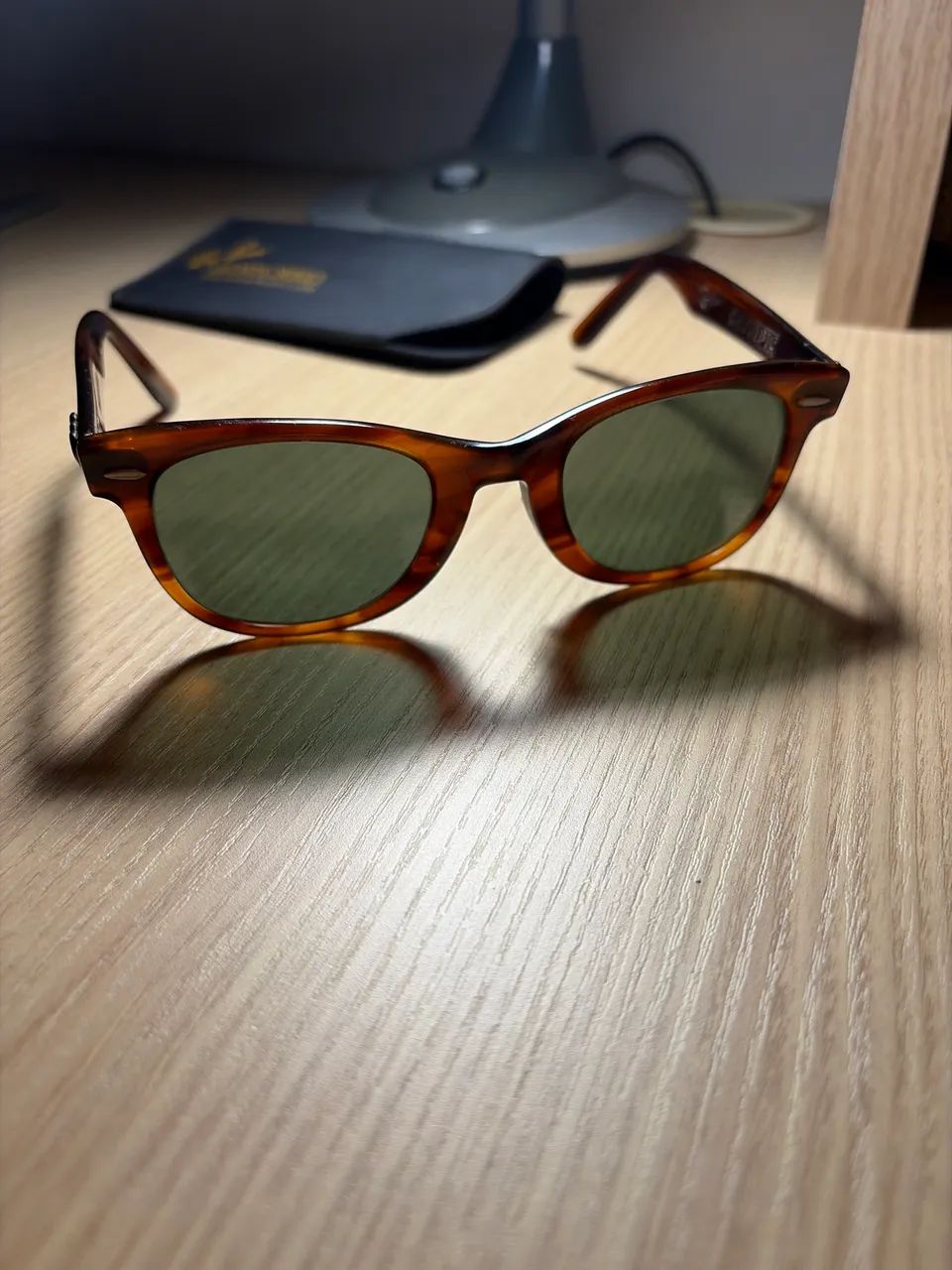 Rayban Wayfarer Vintage Olympic - Lente Bausch Lomb Verde