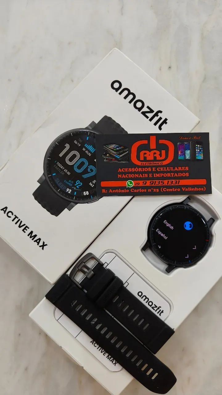 Amazfit Active Max Tela AMOLED até 25 de bateria  - Foto 5