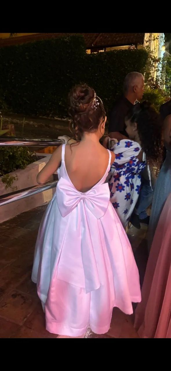 Vestido branco infantil - Foto 4