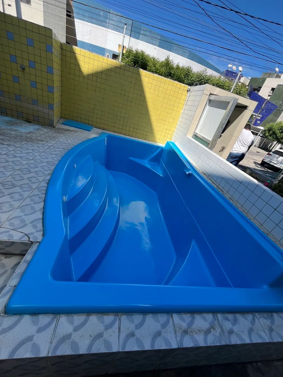 Restauração de piscina de fibra - Foto 4
