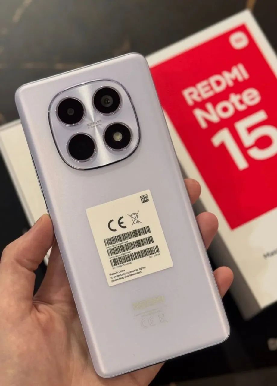 Celular REDMI Note 15 4g 256GB ROXO -- Modelos 100% Novos com Garantia 