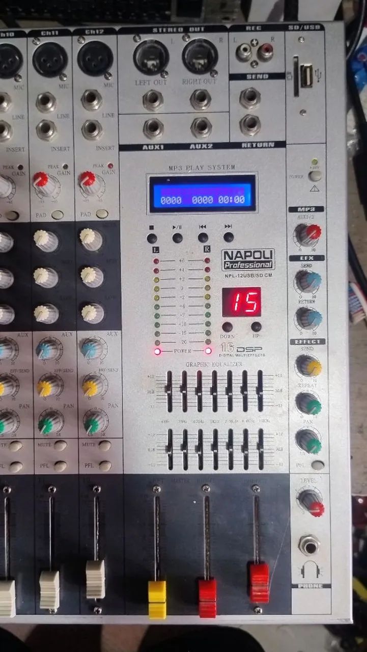 Mesa de som Napoli NPL 12 USB  - Foto 4
