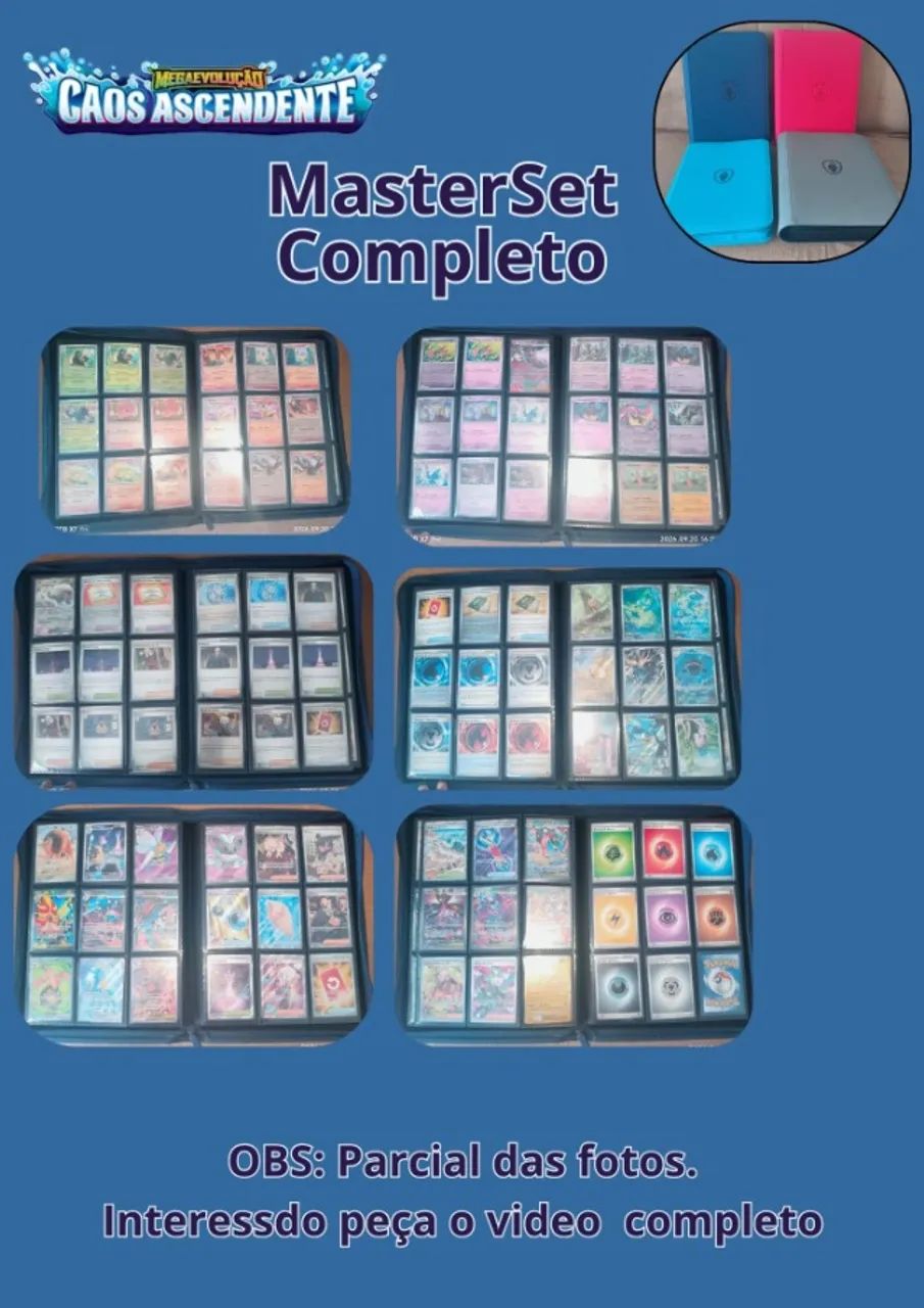 4 Master Sets Pokémon à venda ? coleção completa - Foto 4