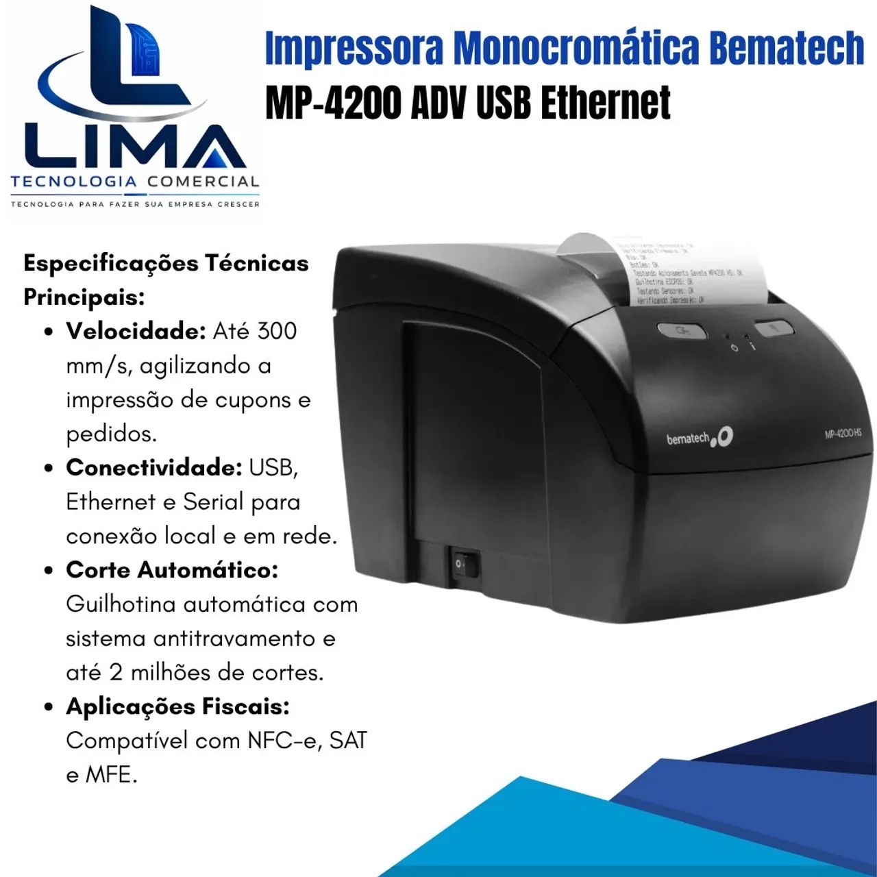 Impressora monocromática Bematech  - Foto 2