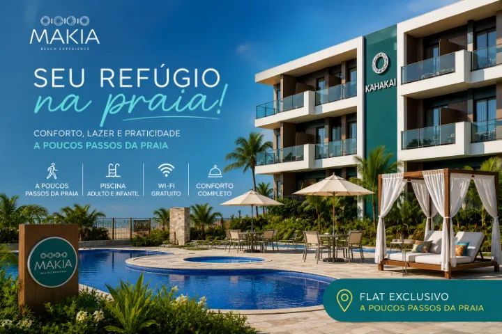 Oportunidade: Flat Mobiliado a Poucos Passos do Mar