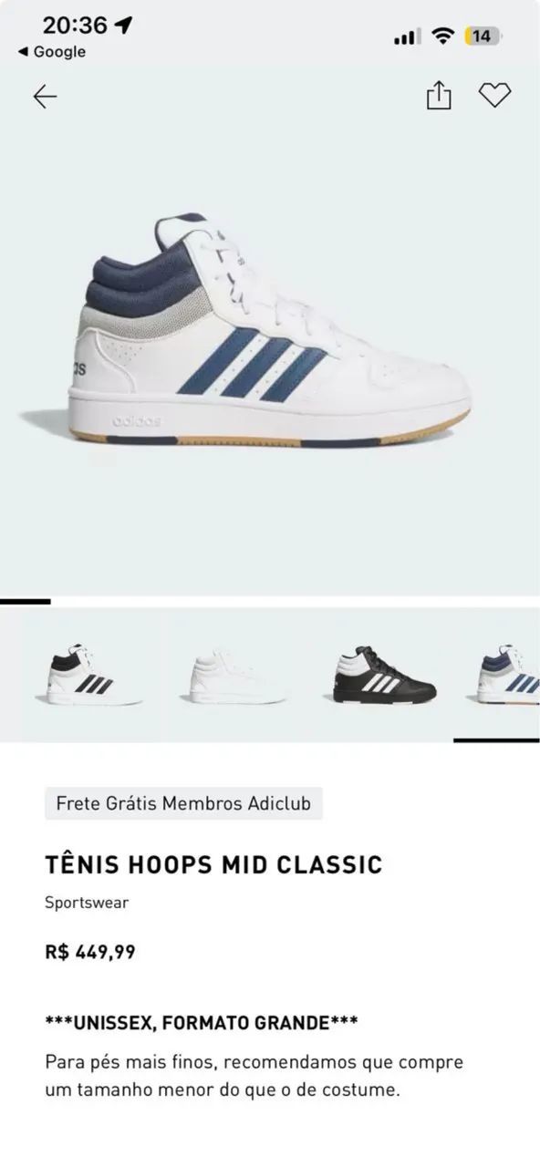 Tênis adidas hoops mid - Foto 5